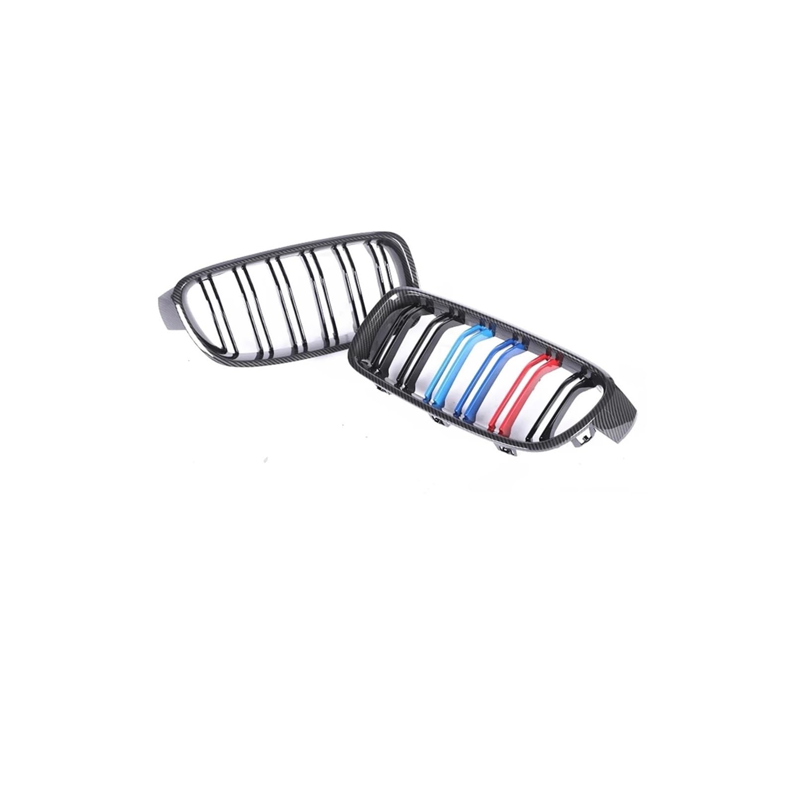 Haubengrill Für 4Serie F32 F33 F36 F80 F82 2013-2020 Auto Frontstoßstange Nierenglanz Schwarz Carbon Racing Grill Kühlergrill Vorne(Carbon 3 Look) von EVEKHAHHRB