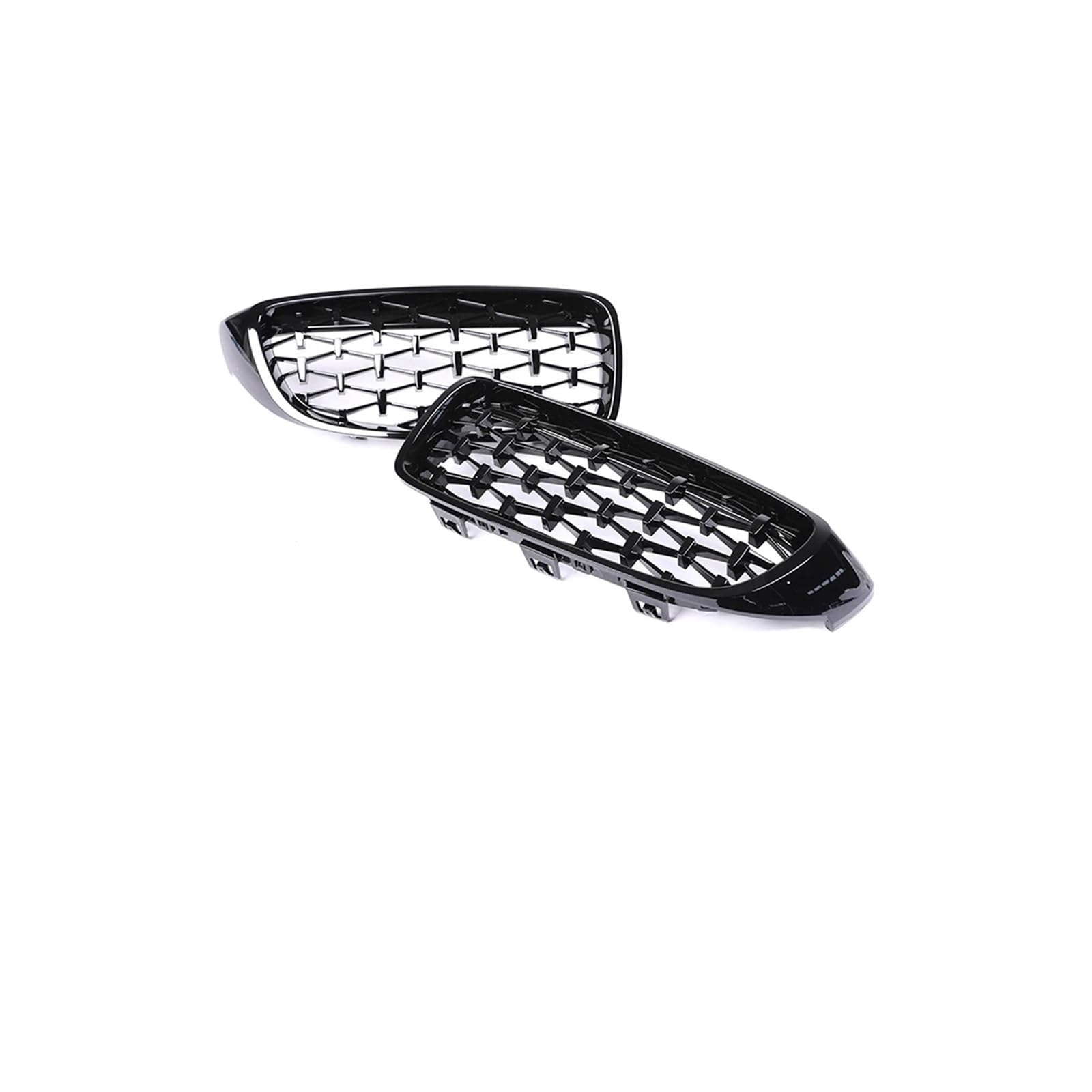 Haubengrill Für 4Serie F32 F33 F36 F80 F82 2013-2020 Auto Frontstoßstange Nierenglanz Schwarz Carbon Racing Grill Kühlergrill Vorne(Diamond All Black) von EVEKHAHHRB