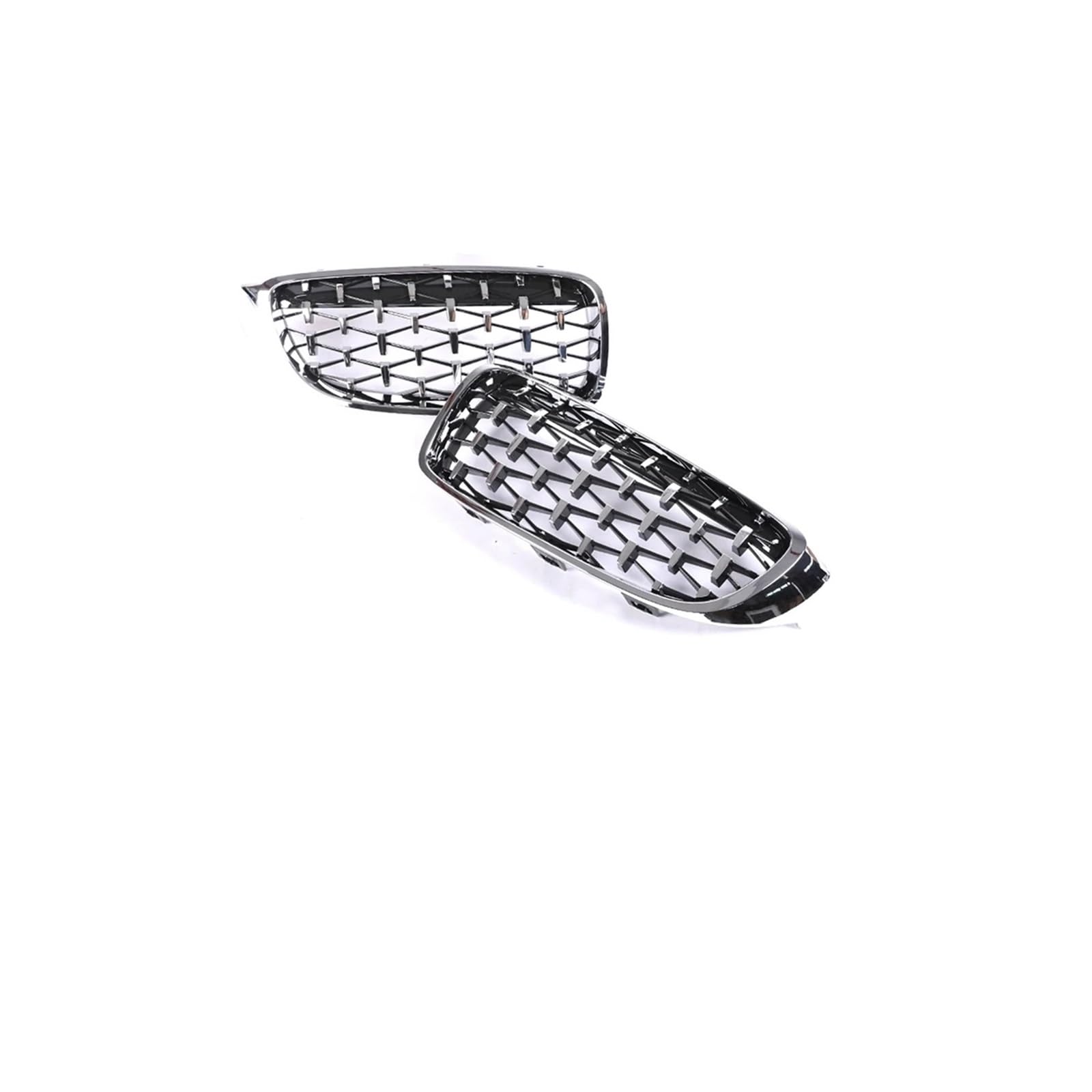 Haubengrill Für 4Serie F32 F33 F36 F80 F82 2013-2020 Auto Frontstoßstange Nierenglanz Schwarz Carbon Racing Grill Kühlergrill Vorne(Diamond All Sliver) von EVEKHAHHRB