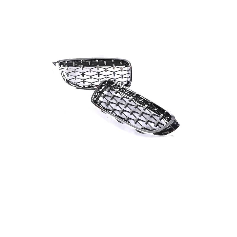 Haubengrill Für 4Serie F32 F33 F36 F80 F82 2013-2020 Auto Frontstoßstange Nierenglanz Schwarz Carbon Racing Grill Kühlergrill Vorne(Diamond All Sliver) von EVEKHAHHRB