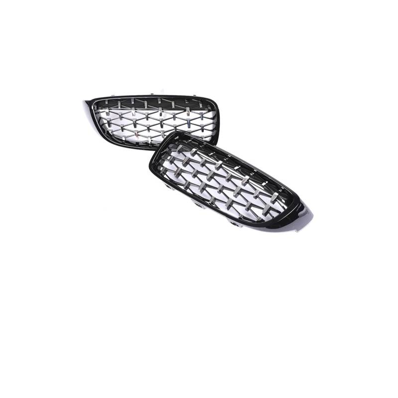 Haubengrill Für 4Serie F32 F33 F36 F80 F82 2013-2020 Auto Frontstoßstange Nierenglanz Schwarz Carbon Racing Grill Kühlergrill Vorne(Diamond Black Sliver) von EVEKHAHHRB