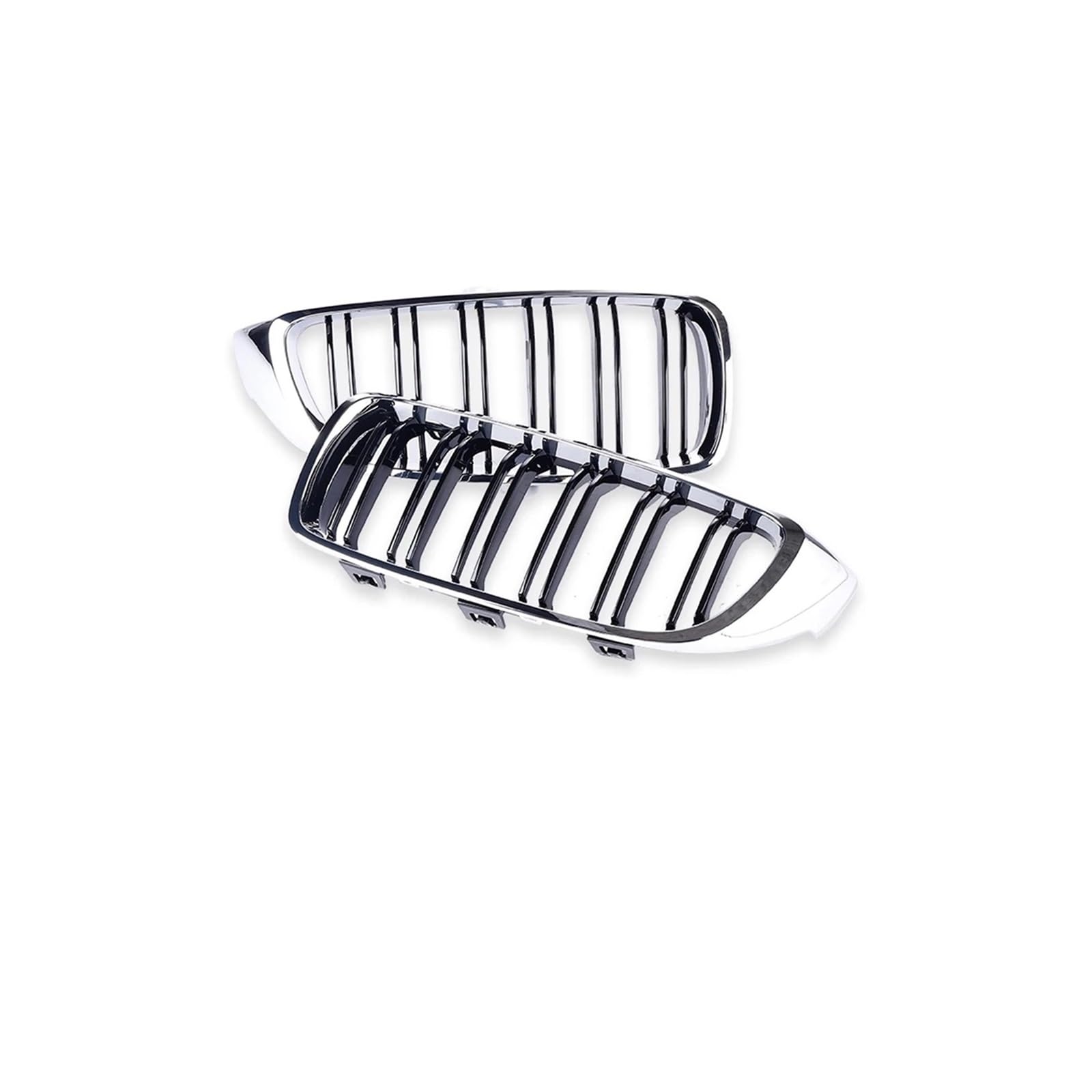 Haubengrill Für 4Serie F32 F33 F36 F80 F82 2013-2020 Auto Frontstoßstange Nierenglanz Schwarz Carbon Racing Grill Kühlergrill Vorne(Dual Chrome Black) von EVEKHAHHRB