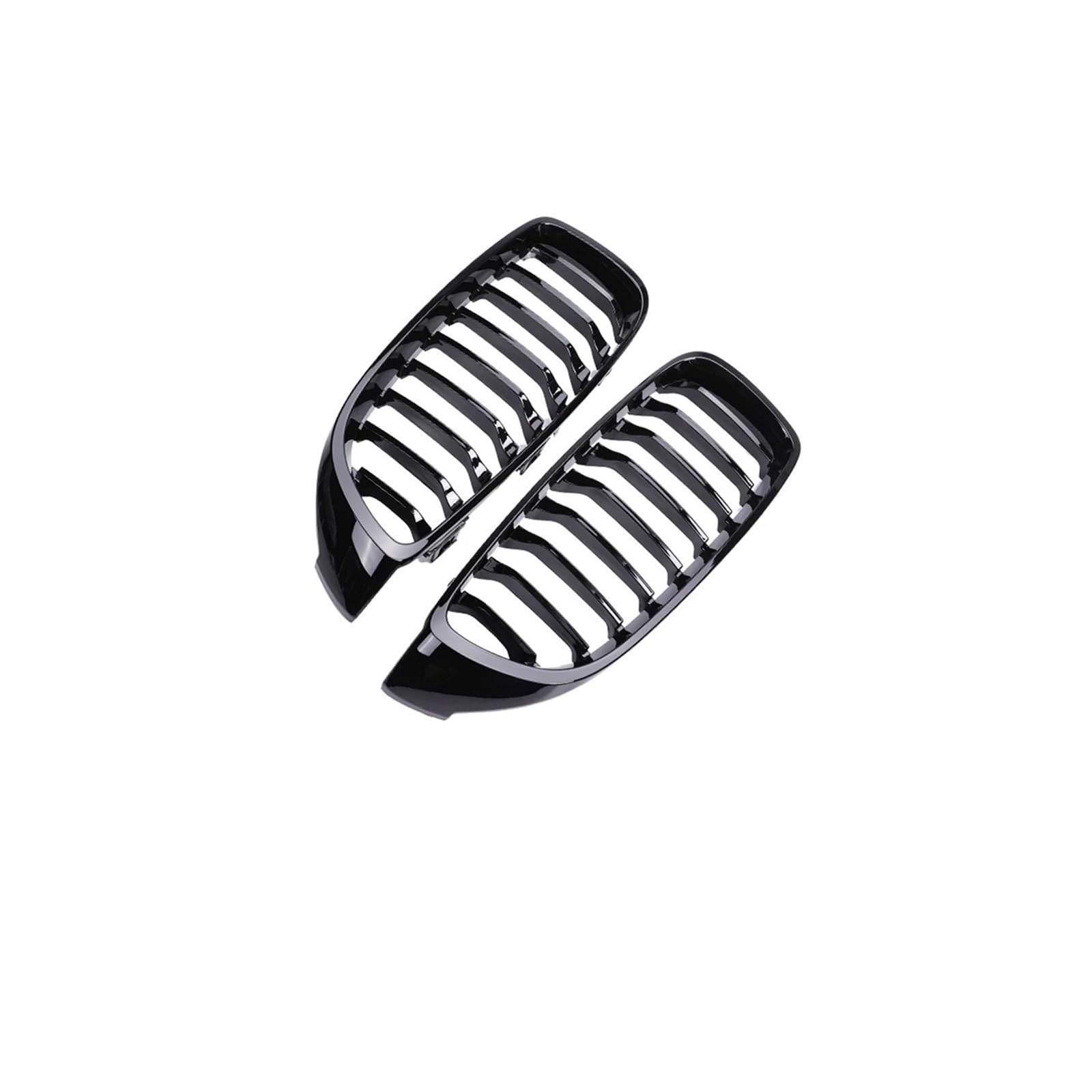 Haubengrill Für 4Serie F32 F33 F36 F80 F82 2013-2020 Auto Frontstoßstange Nierenglanz Schwarz Carbon Racing Grill Kühlergrill Vorne(Single 9 Gloss Black) von EVEKHAHHRB