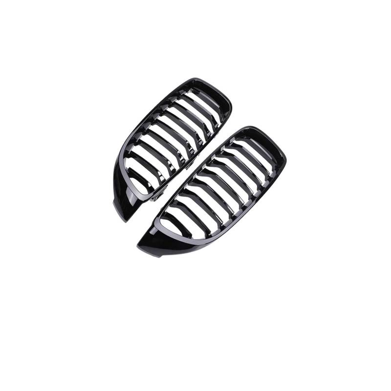Haubengrill Für 4Serie F32 F33 F36 F80 F82 2013-2020 Auto Frontstoßstange Nierenglanz Schwarz Carbon Racing Grill Kühlergrill Vorne(Single 9 Gloss Black) von EVEKHAHHRB