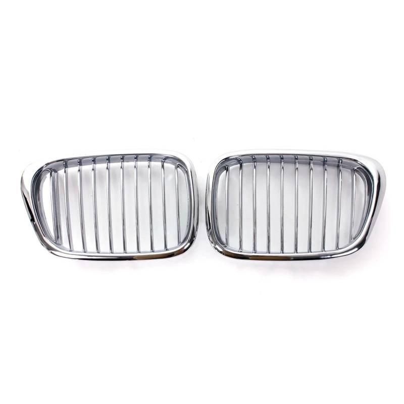 Haubengrill Für 5Serie E39 525 528 1995-2003 Ganzchrom-Frontstoßstangen-Nierengrill Fronthaubengrill Kühlergrill Vorne von EVEKHAHHRB