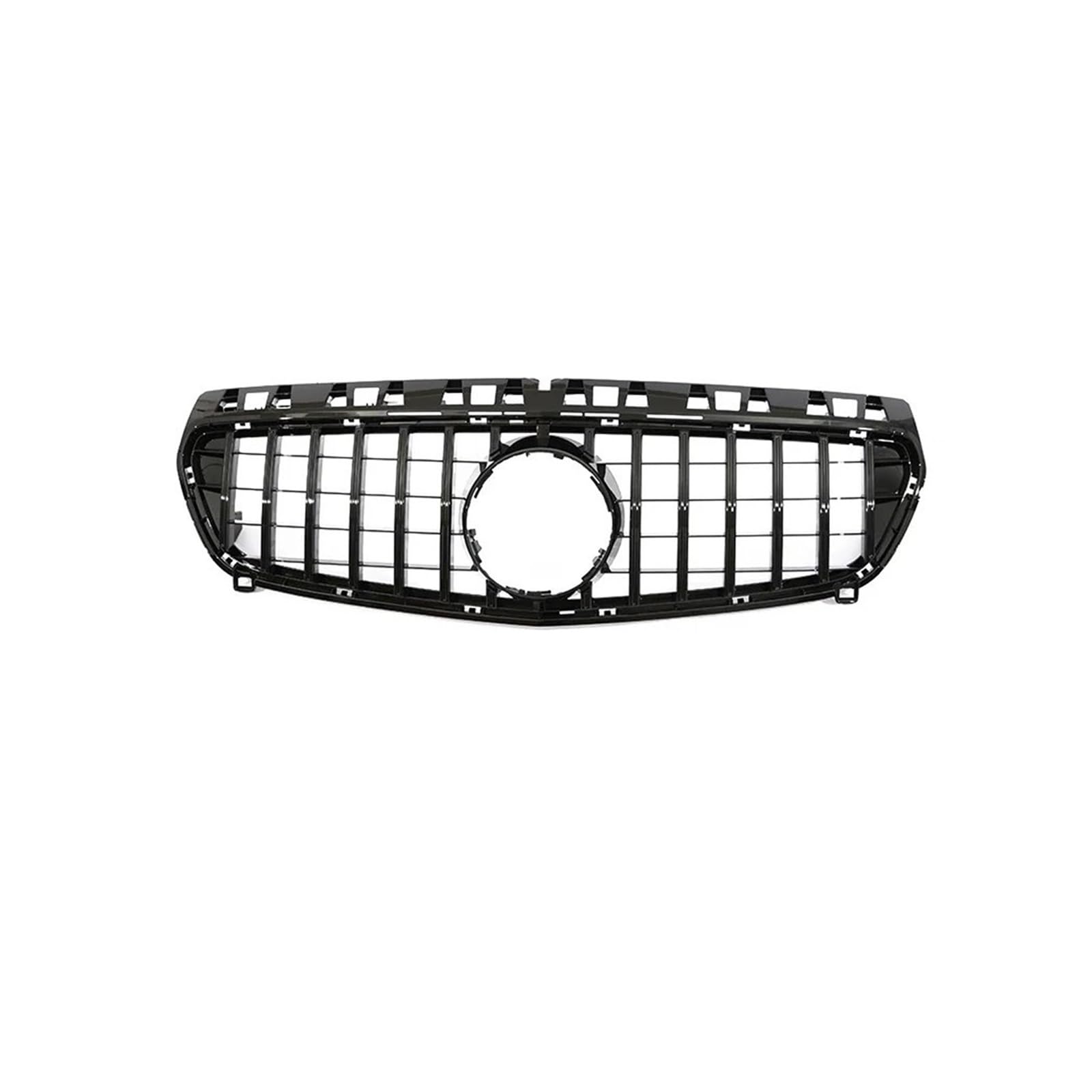 Haubengrill Für A-Klasse W176 2013-2018 A35 A45 A180 A200 Für AMG Schwarz Silber Diamant Grill Frontstoßstange Kühlergrill Vorne(Black 13-15) von EVEKHAHHRB