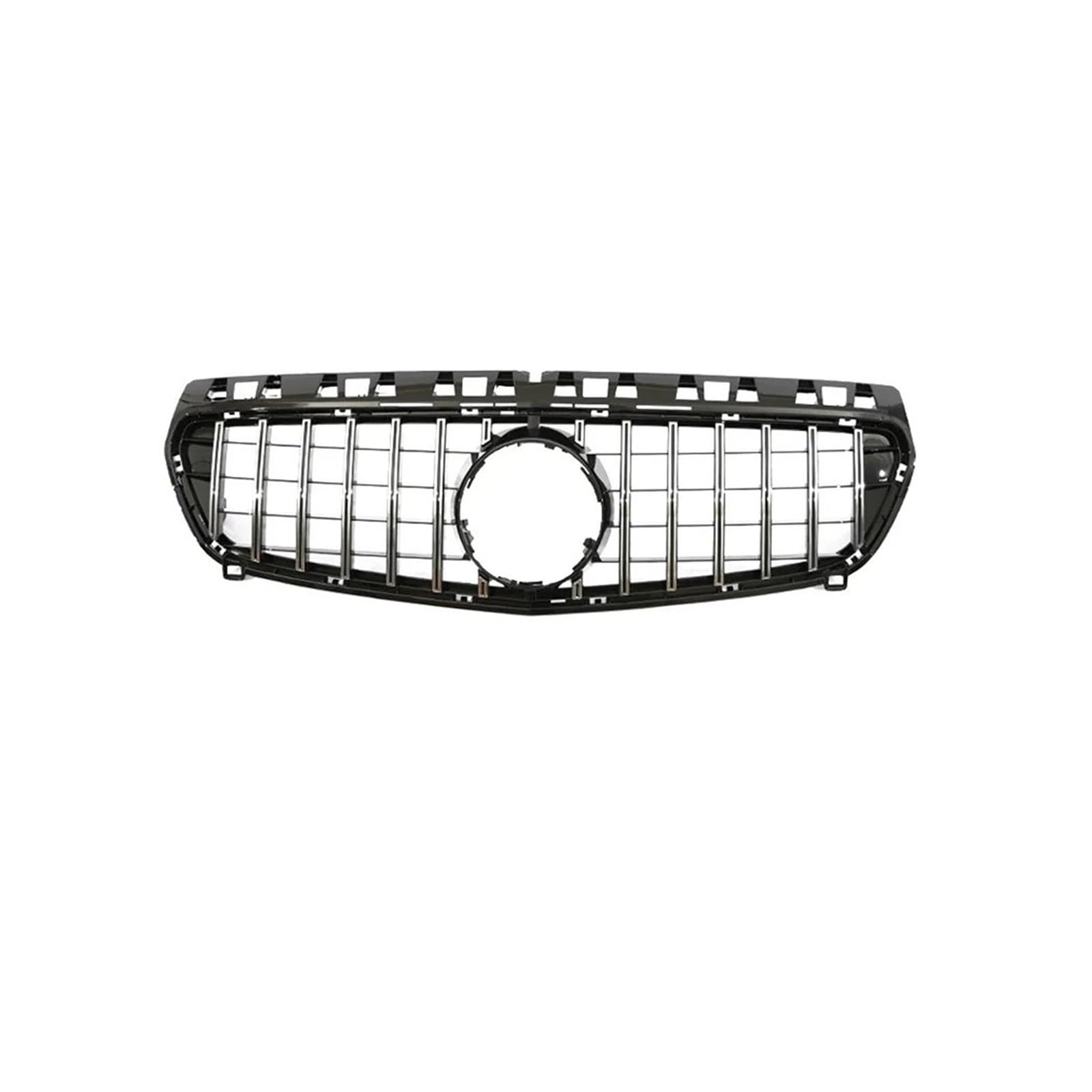 Haubengrill Für A-Klasse W176 2013-2018 A35 A45 A180 A200 Für AMG Schwarz Silber Diamant Grill Frontstoßstange Kühlergrill Vorne(Sliver 13-15) von EVEKHAHHRB