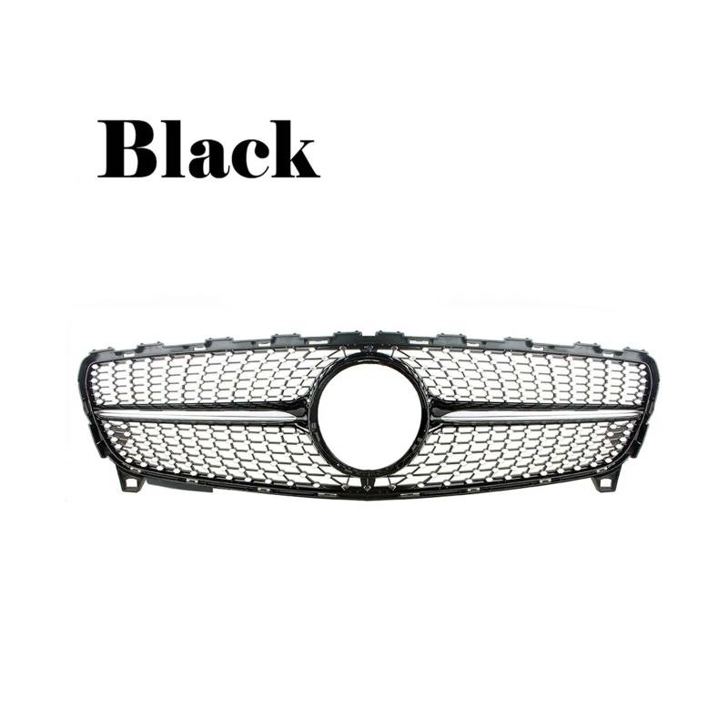 Haubengrill Für A-Klasse W176 2016 2017 2018 Auto-Stoßstangengrill Kühlergrill Vorne(Black) von EVEKHAHHRB