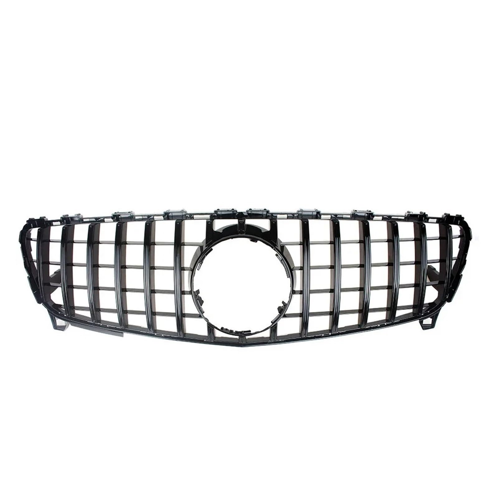 Haubengrill Für A-Klasse W176 2016-2018 GT Frontstoßstange Racing Grill Billet Grille Abdeckung Kühlergrill Vorne(Black) von EVEKHAHHRB