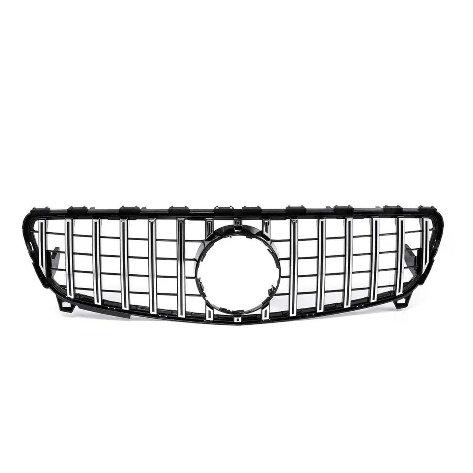 Haubengrill Für A-Klasse W176 2016-2018 GT Frontstoßstange Racing Grill Billet Grille Abdeckung Kühlergrill Vorne(Chrome) von EVEKHAHHRB