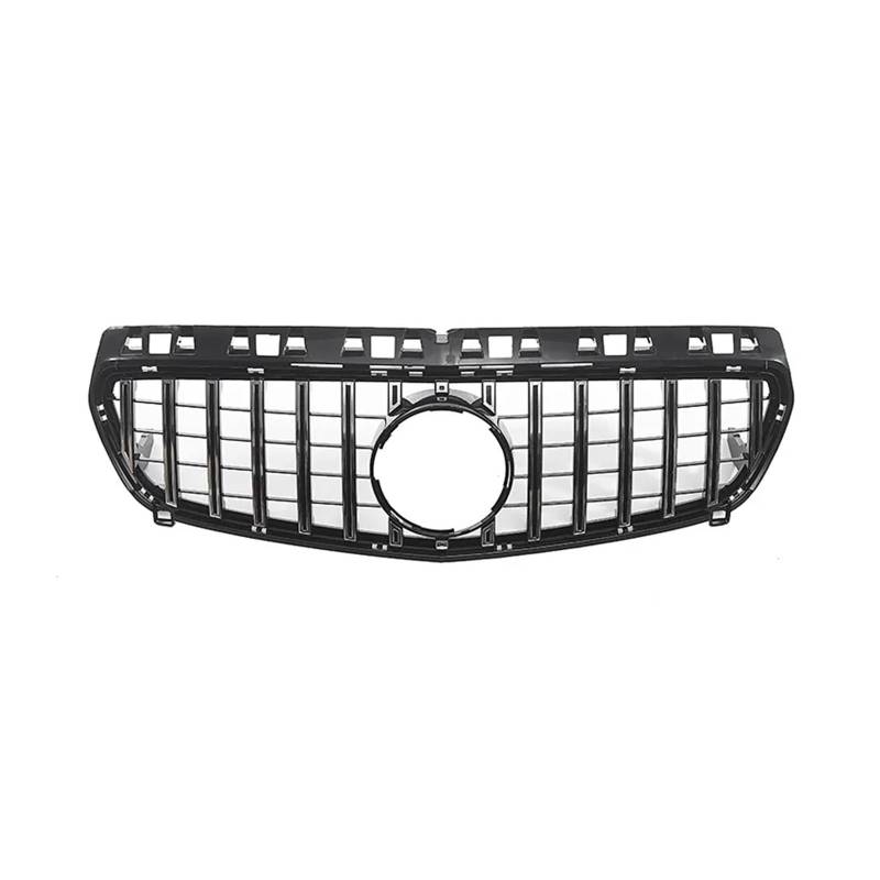 Haubengrill Für A-Klasse W176 Für GT 2013-2016 ABS-Material Ersetzt Das Ansauggitter Kühlergrill Vorne(Bright Black- Silver) von EVEKHAHHRB
