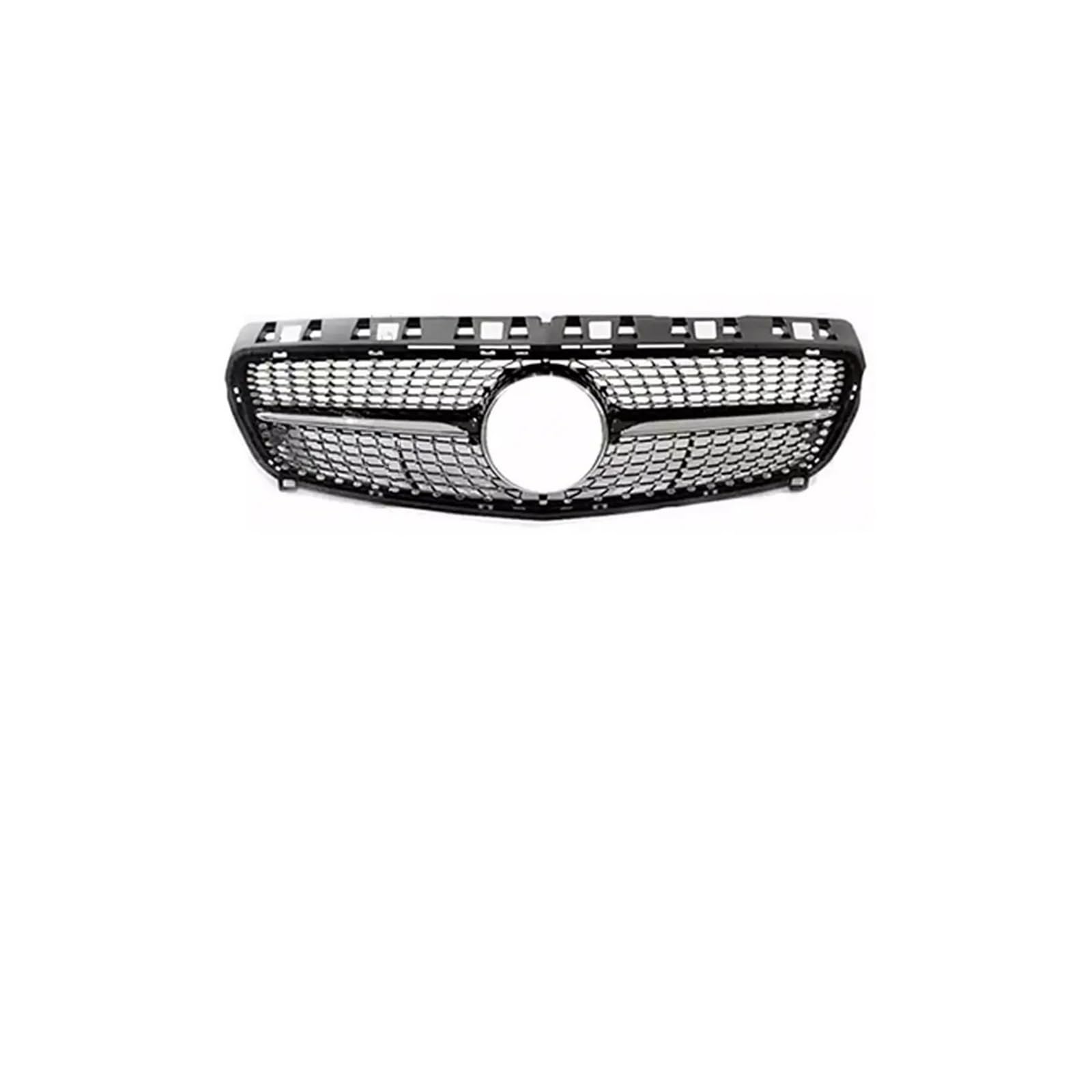 Haubengrill Für A W176 A45 A260 A180 A200 2013-2018 Center Front Inlet Grille Racing Haube Grill Kühlergrill Vorne(13-15 Diamond Black) von EVEKHAHHRB