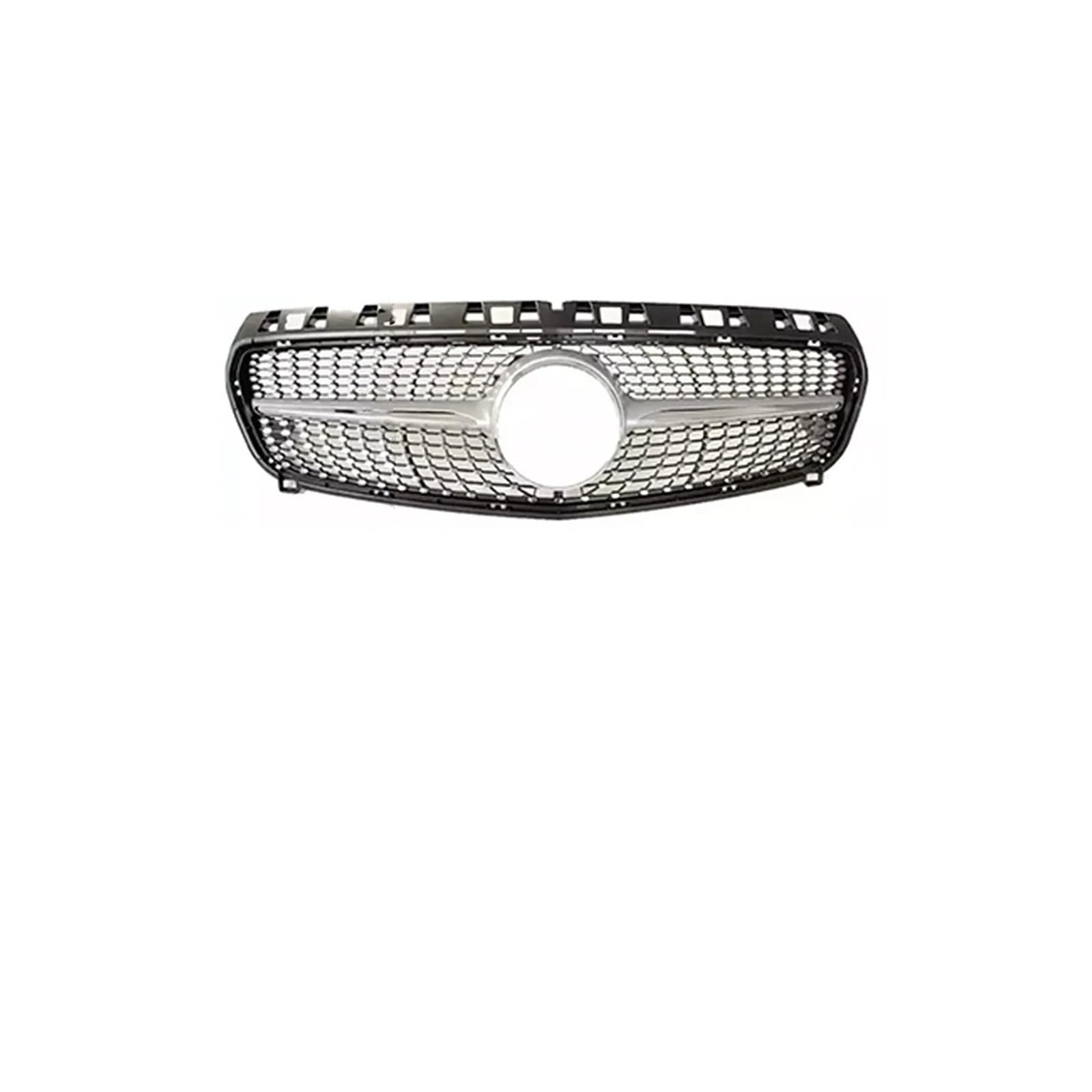 Haubengrill Für A W176 A45 A260 A180 A200 2013-2018 Center Front Inlet Grille Racing Haube Grill Kühlergrill Vorne(13-15 Diamond Silver) von EVEKHAHHRB