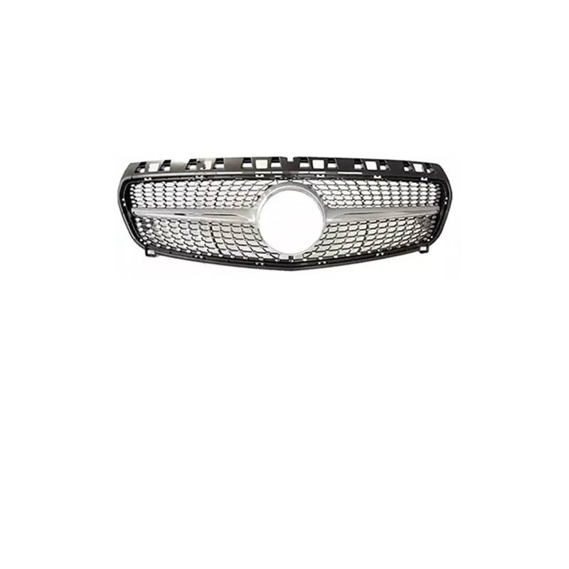 Haubengrill Für A W176 A45 A260 A180 A200 2013-2018 Center Front Inlet Grille Racing Haube Grill Kühlergrill Vorne(13-15 Diamond Silver) von EVEKHAHHRB