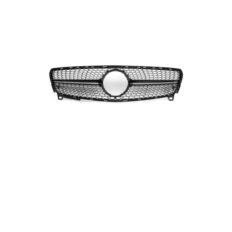 Haubengrill Für A W176 A45 A260 A180 A200 2013-2018 Center Front Inlet Grille Racing Haube Grill Kühlergrill Vorne(16-18 Diamond Black) von EVEKHAHHRB