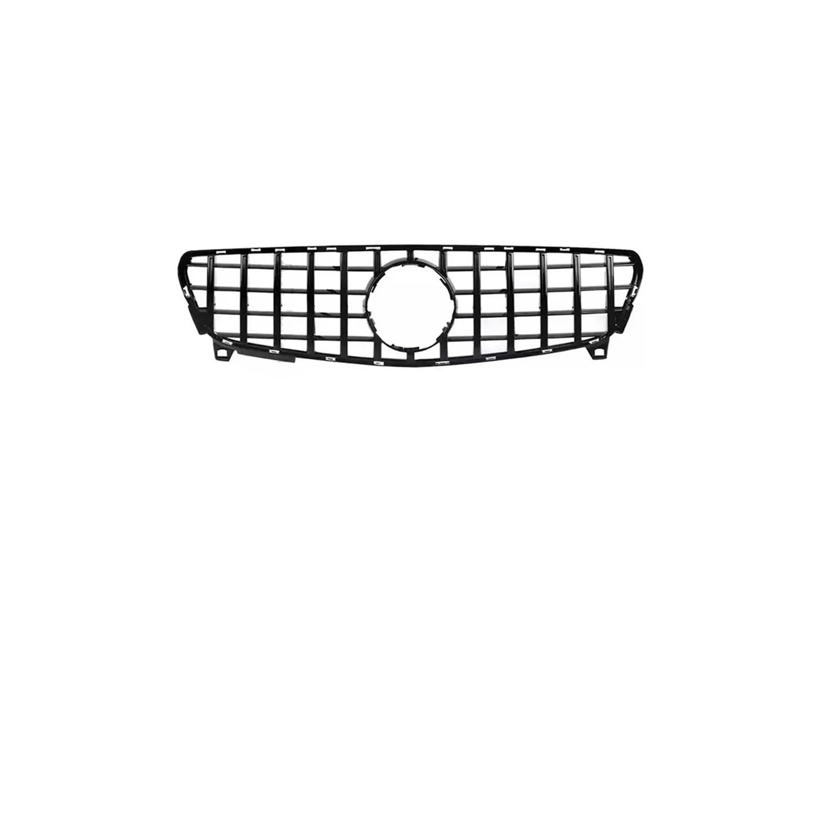 Haubengrill Für A W176 A45 A260 A180 A200 2013-2018 Center Front Inlet Grille Racing Haube Grill Kühlergrill Vorne(16-18 G Black) von EVEKHAHHRB