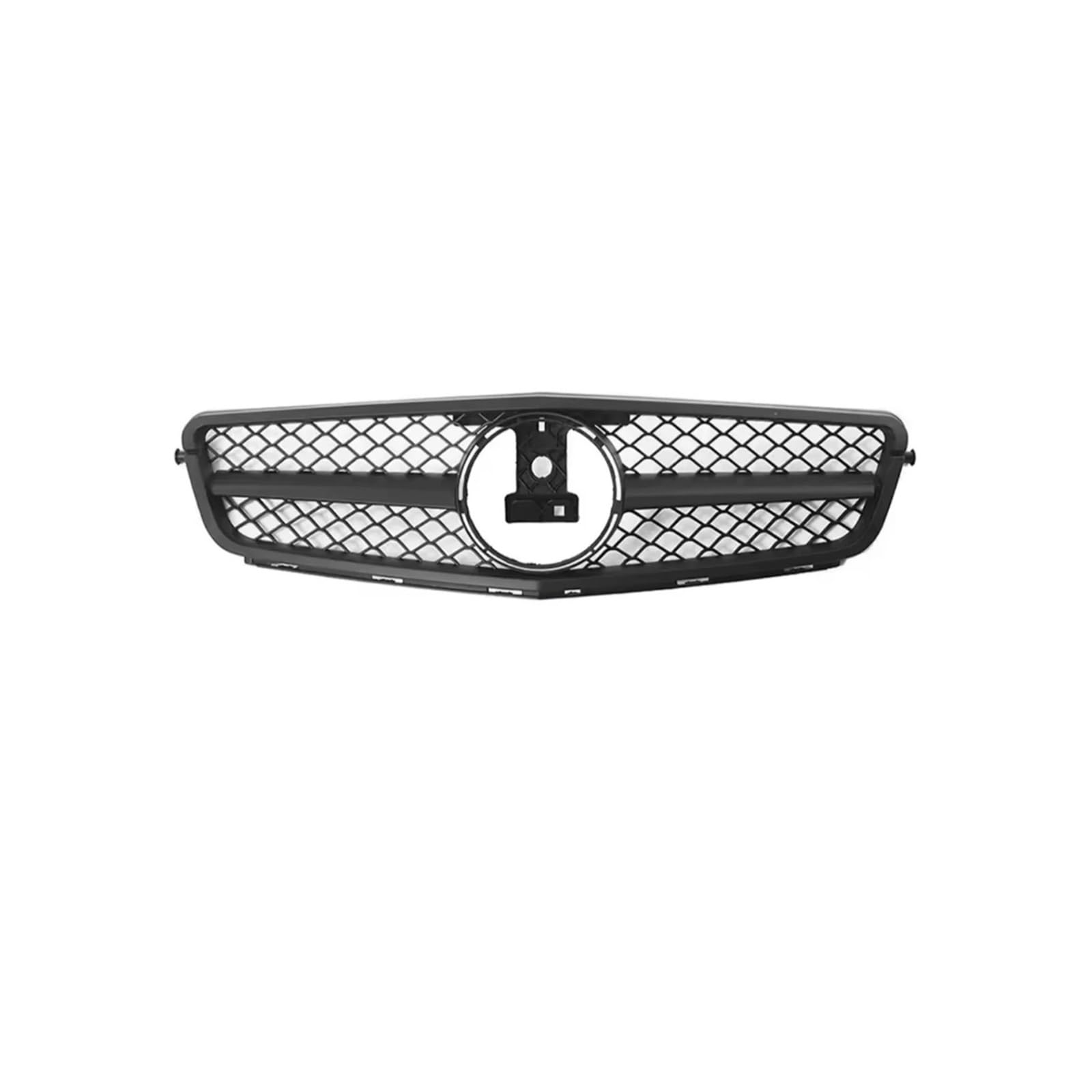 Haubengrill Für C Für Klasse W204 2007-2014 Für AMG Für GT Diamond Style Auto Frontstoßstangengrill Haubengrill Kühlergrill Vorne(AM Matte Black) von EVEKHAHHRB