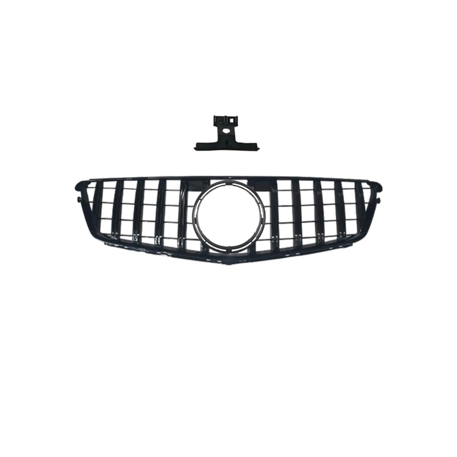 Haubengrill Für C Für Klasse W204 2007-2014 Für AMG Für GT Diamond Style Auto Frontstoßstangengrill Haubengrill Kühlergrill Vorne(G Glossy Black) von EVEKHAHHRB