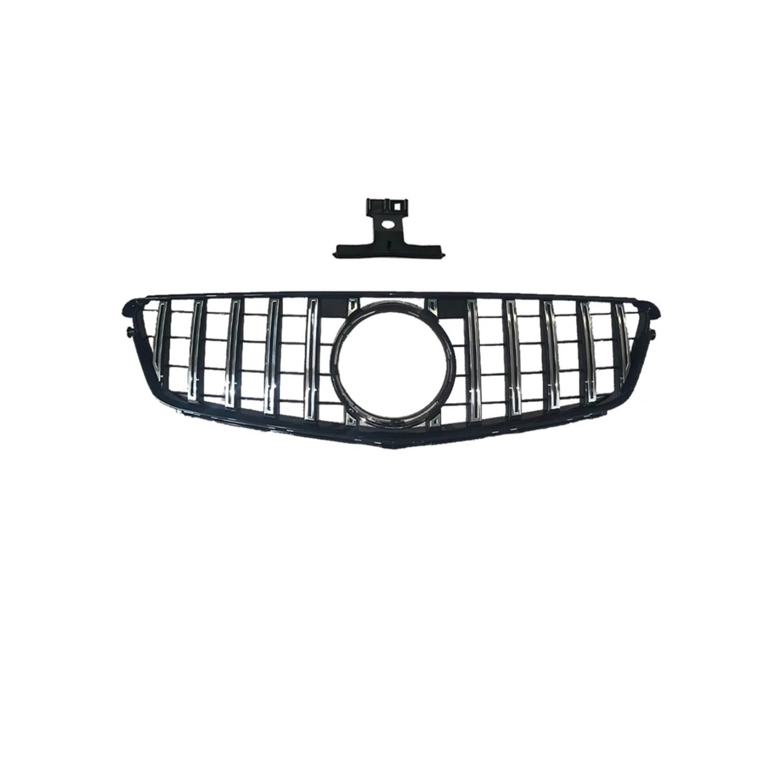 Haubengrill Für C Für Klasse W204 2007-2014 Für AMG Für GT Diamond Style Auto Frontstoßstangengrill Haubengrill Kühlergrill Vorne(G Silvery) von EVEKHAHHRB