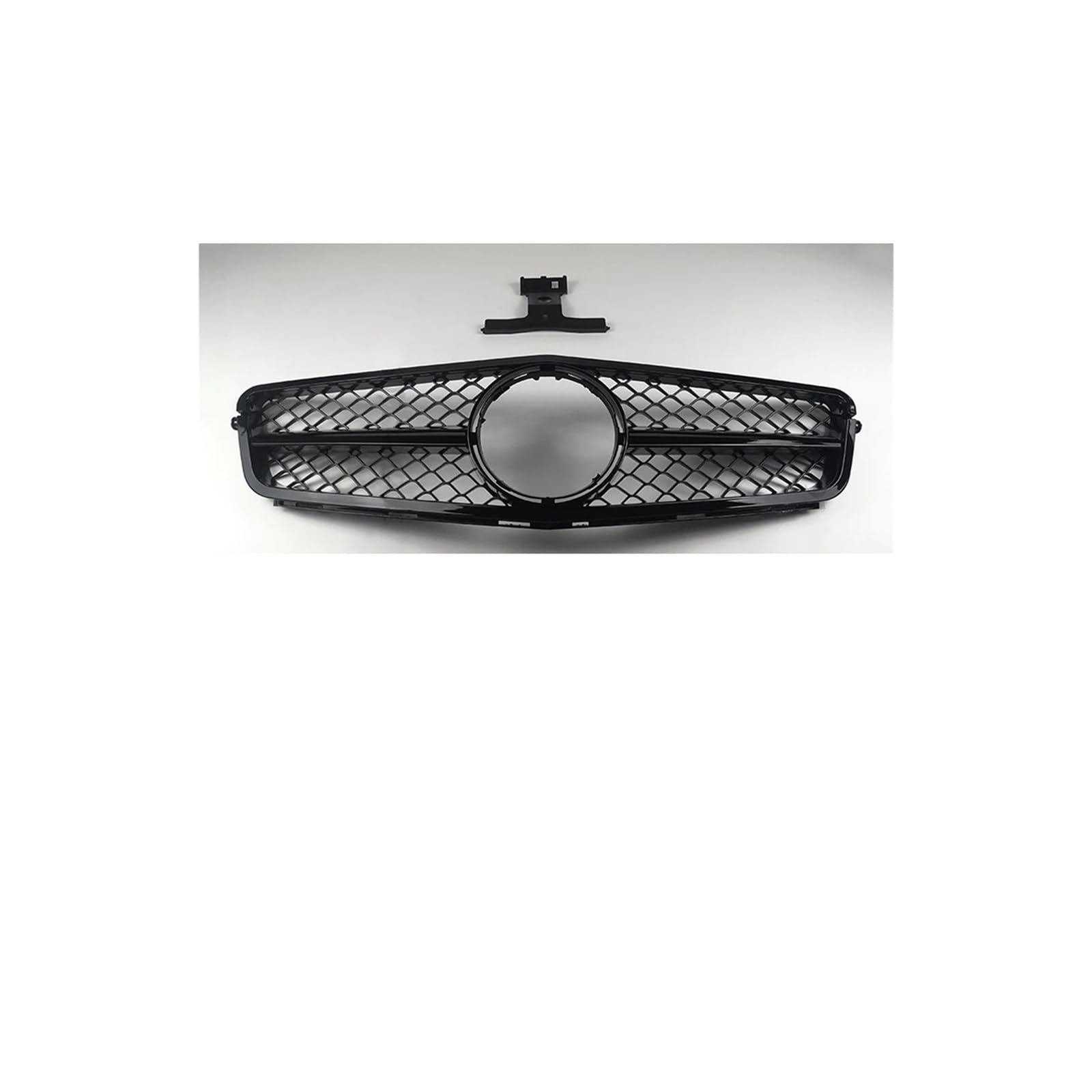 Haubengrill Für C W204 C43 C180 C200 C250 C300 2007-2014 Auto Front Stoßstange Kühlergrill Haube Grill Kühlergrill Vorne(A Black) von EVEKHAHHRB
