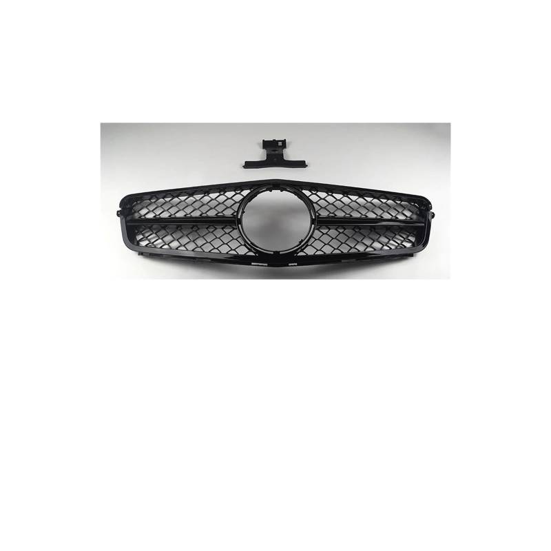 Haubengrill Für C W204 C43 C180 C200 C250 C300 2007-2014 Auto Front Stoßstange Kühlergrill Haube Grill Kühlergrill Vorne(A Black) von EVEKHAHHRB