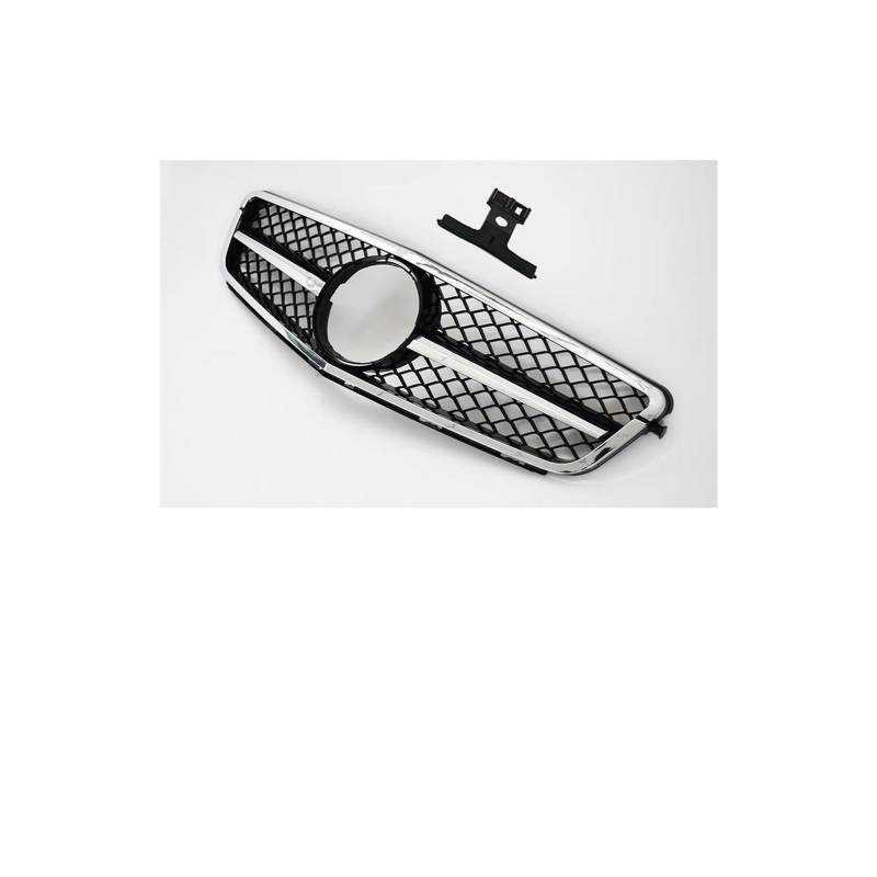 Haubengrill Für C W204 C43 C180 C200 C250 C300 2007-2014 Auto Front Stoßstange Kühlergrill Haube Grill Kühlergrill Vorne(A Full Silvery) von EVEKHAHHRB