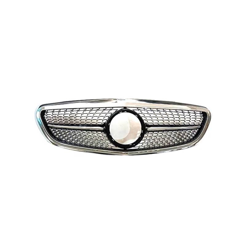 Haubengrill Für C W205 C220 C250 C300 C350 2014-2021 Auto Front Stoßstange Grille Racing Grill Kühlergrill Vorne(Black) von EVEKHAHHRB