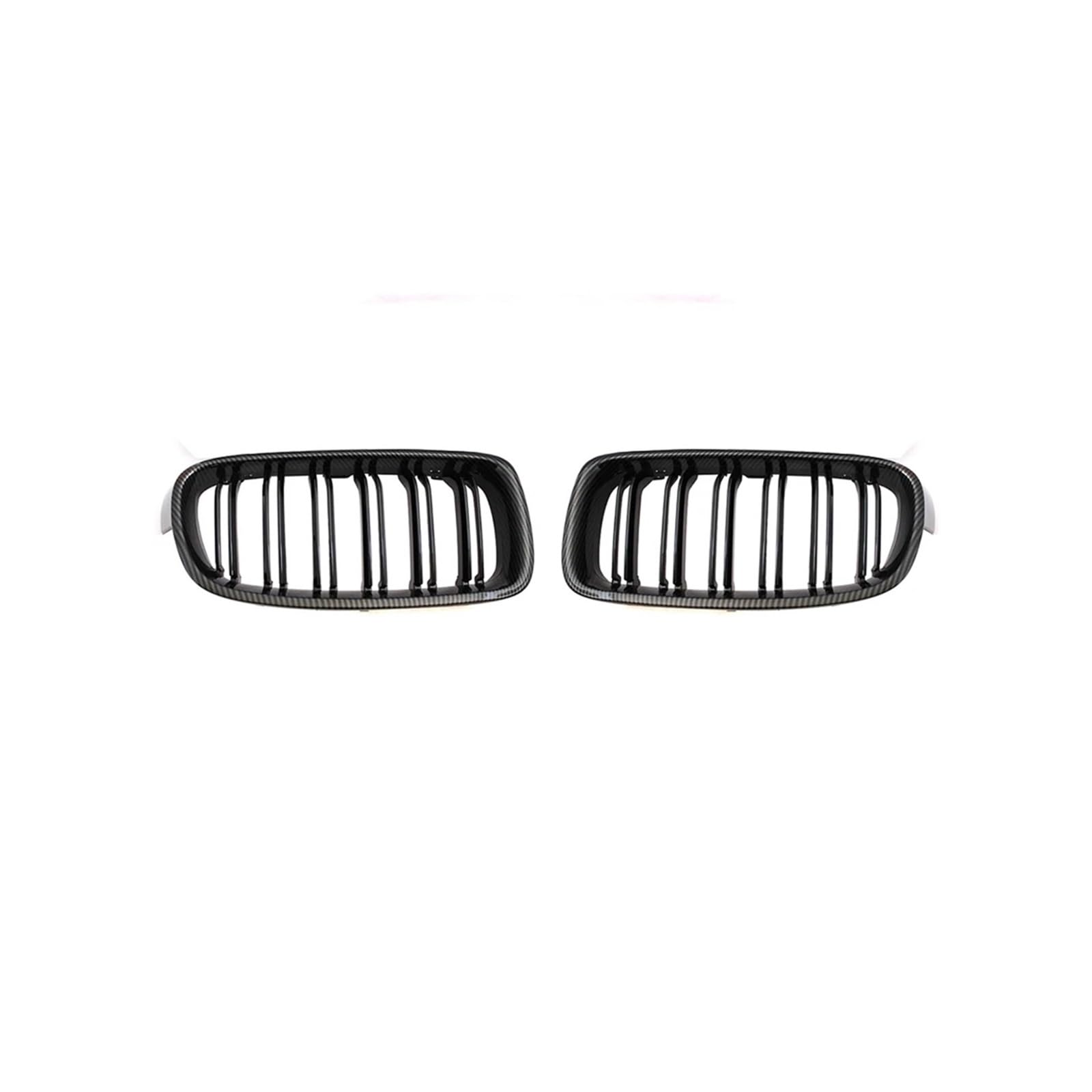 Haubengrill Für F30 F31 F35 320i 325i 328i 2012-2018 Auto-Styling Front Niere Kühlergrill Dual Lamellen Kühlergrill Kühlergrill Vorne(Double Line Carbon) von EVEKHAHHRB
