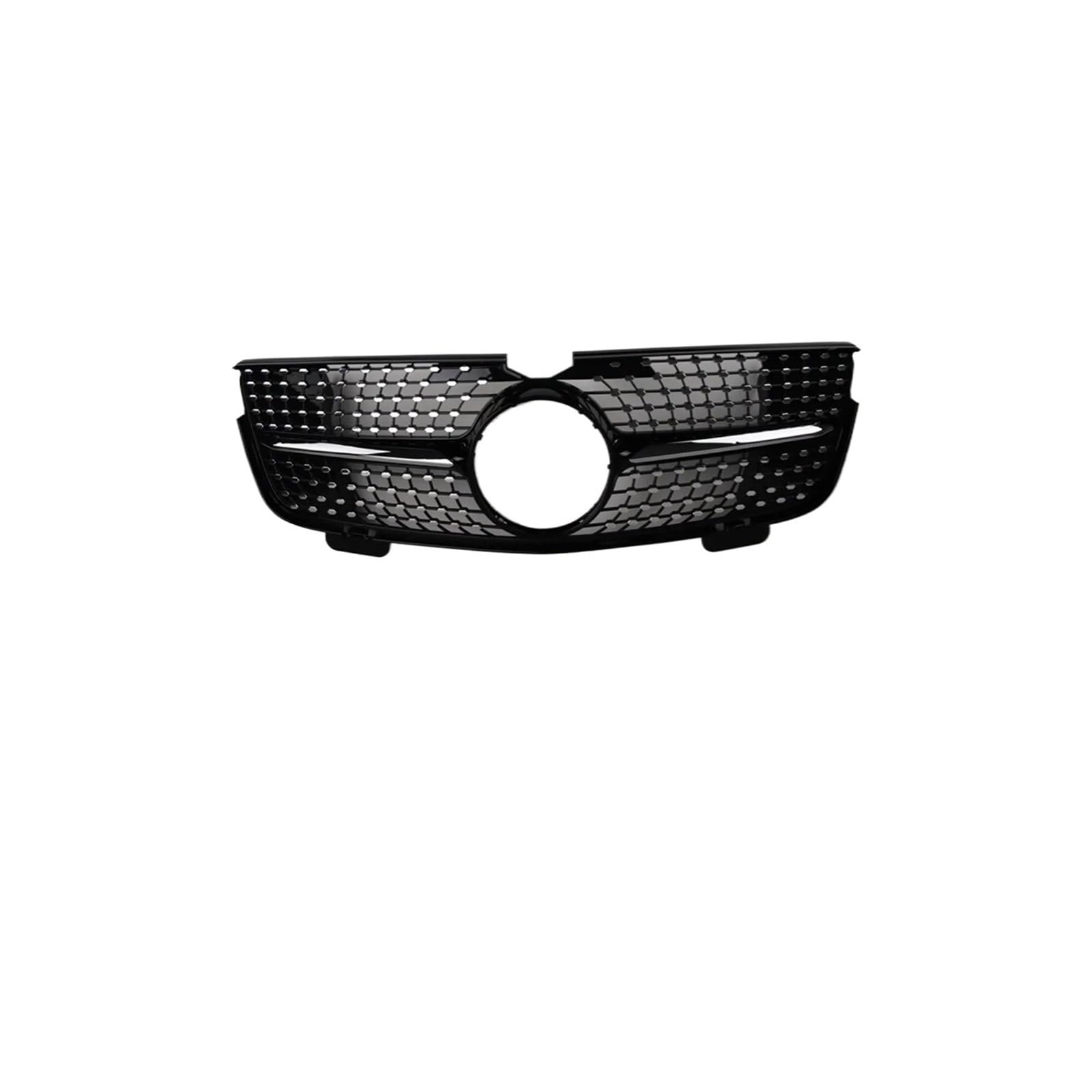 Haubengrill Für GL Für Klasse X164 GL320 GL350 GL450 GL500 GL550 2007-2012 Front Upper Bumper Center Grille Kühler Kühlergrill Vorne(Black) von EVEKHAHHRB