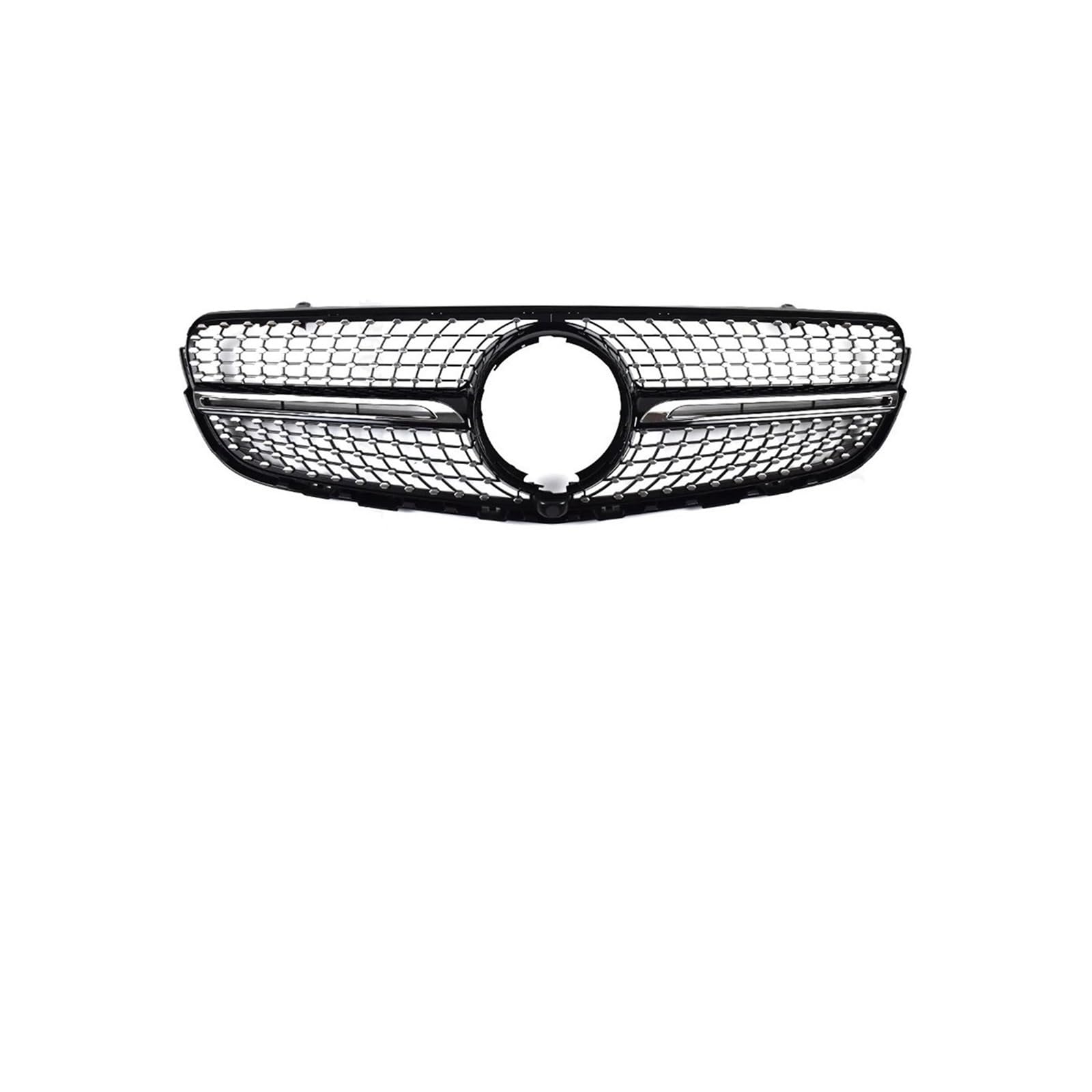 Haubengrill Für GLC X253 200 220 250 260 300 350 2015-2018 Auto Front Einlass Mesh Grille Racing Stoßstange Grill Kühlergrill Vorne(Diamond Black) von EVEKHAHHRB