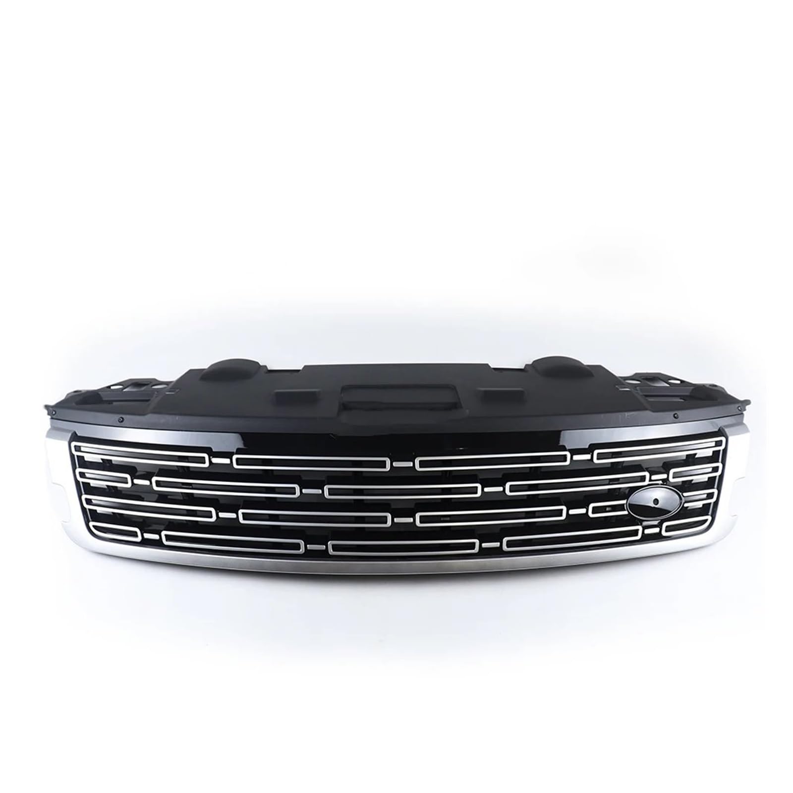 Haubengrill Für Land Für Rover Für Range Für Sport 2023-2025 Auto Frontstoßstange Kühlergrill Kühlergrill Vorne(Black Silver) von EVEKHAHHRB