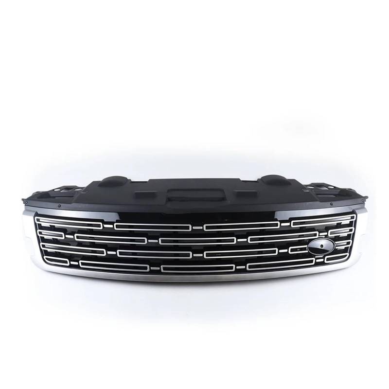 Haubengrill Für Land Für Rover Für Range Für Sport 2023-2025 Auto Frontstoßstange Kühlergrill Kühlergrill Vorne(Black Silver) von EVEKHAHHRB
