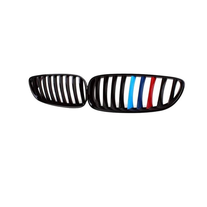 Haubengrill Für Z4 E89 2009-2016 Auto Front Stoßstange Mesh Grill Glänzend Schwarz Kühlergrill Vorne(1 Slat M Color) von EVEKHAHHRB