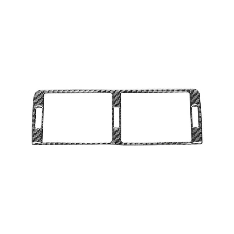 Mittelkonsole Dekor Für 3er E46 1999-2004 2003 Auto-Armaturenbrett Zentrale Luftauslass-Dekoration Rahmenabdeckung Kohlefaser-Aufkleber Mittelkonsole Panel(Black) von EVEKHAHHRB