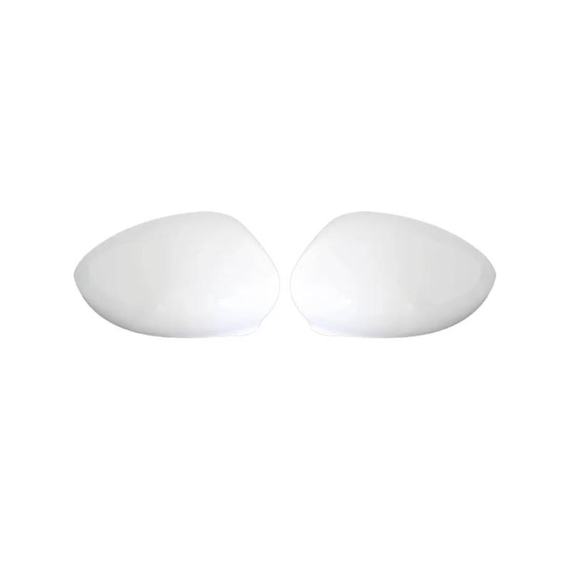 Rückspiegel Abdeckung 2 Stücke Für FIAT 500 2007-2020 Auto Seite Spiegel Abdeckung Schwarz Weiß Carbon Spiegelkappe(White Pair) von EVEKHAHHRB