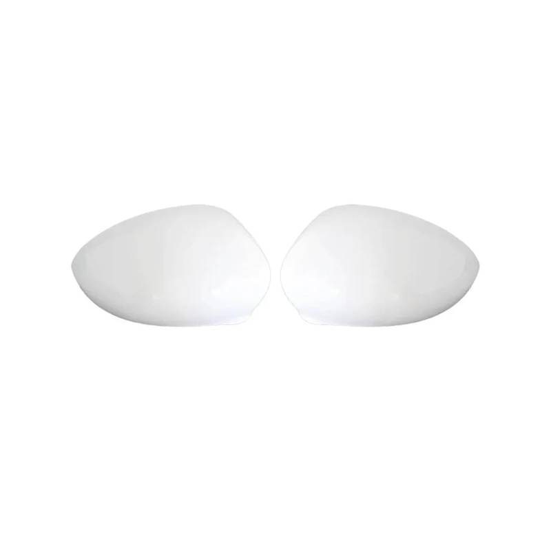 Rückspiegel Abdeckung 2 Stücke Für FIAT 500 2007-2020 Auto Seite Spiegel Abdeckung Schwarz Weiß Carbon Spiegelkappe(White Pair) von EVEKHAHHRB