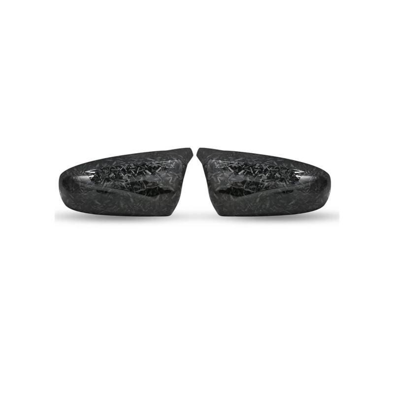 Rückspiegel Abdeckung 2 Stücke Für X5 E70 Für X6 E71 2008-2013 Auto Spiegel Abdeckung Kappen Styling Helle Schwarz Carbon Spiegelkappe(Forged Carbon Look) von EVEKHAHHRB