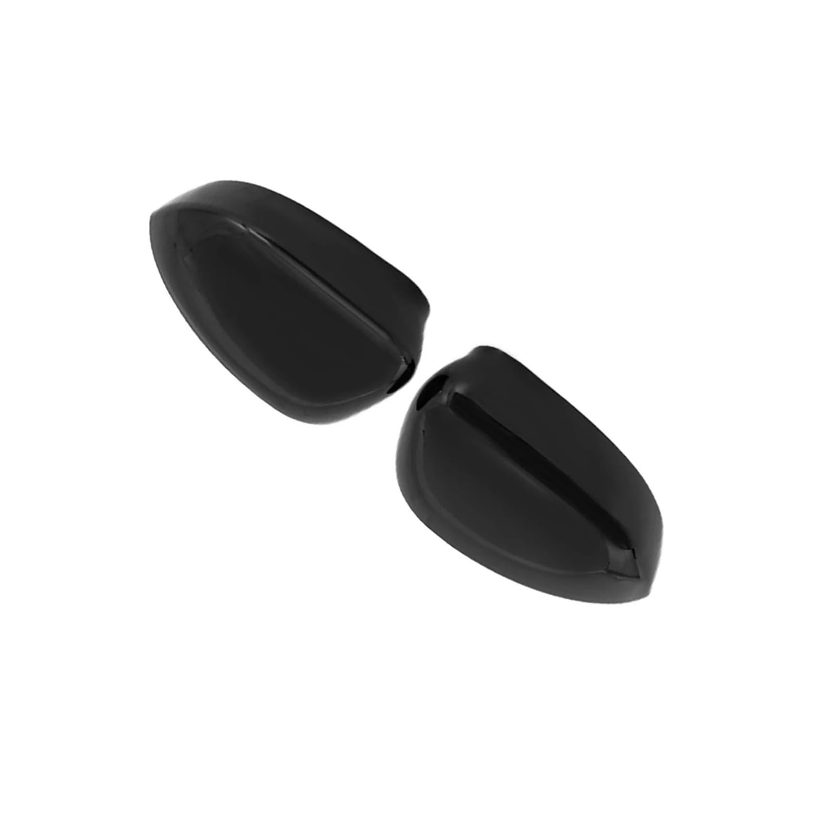 Rückspiegel Abdeckung 2Pcs Für FIAT 500 2007 2008 2009 2010 2011 2012 2023 Auto Rück Seite Spiegel Abdeckung Kappe Carbon Faser Spiegelkappe(Glossy Black) von EVEKHAHHRB