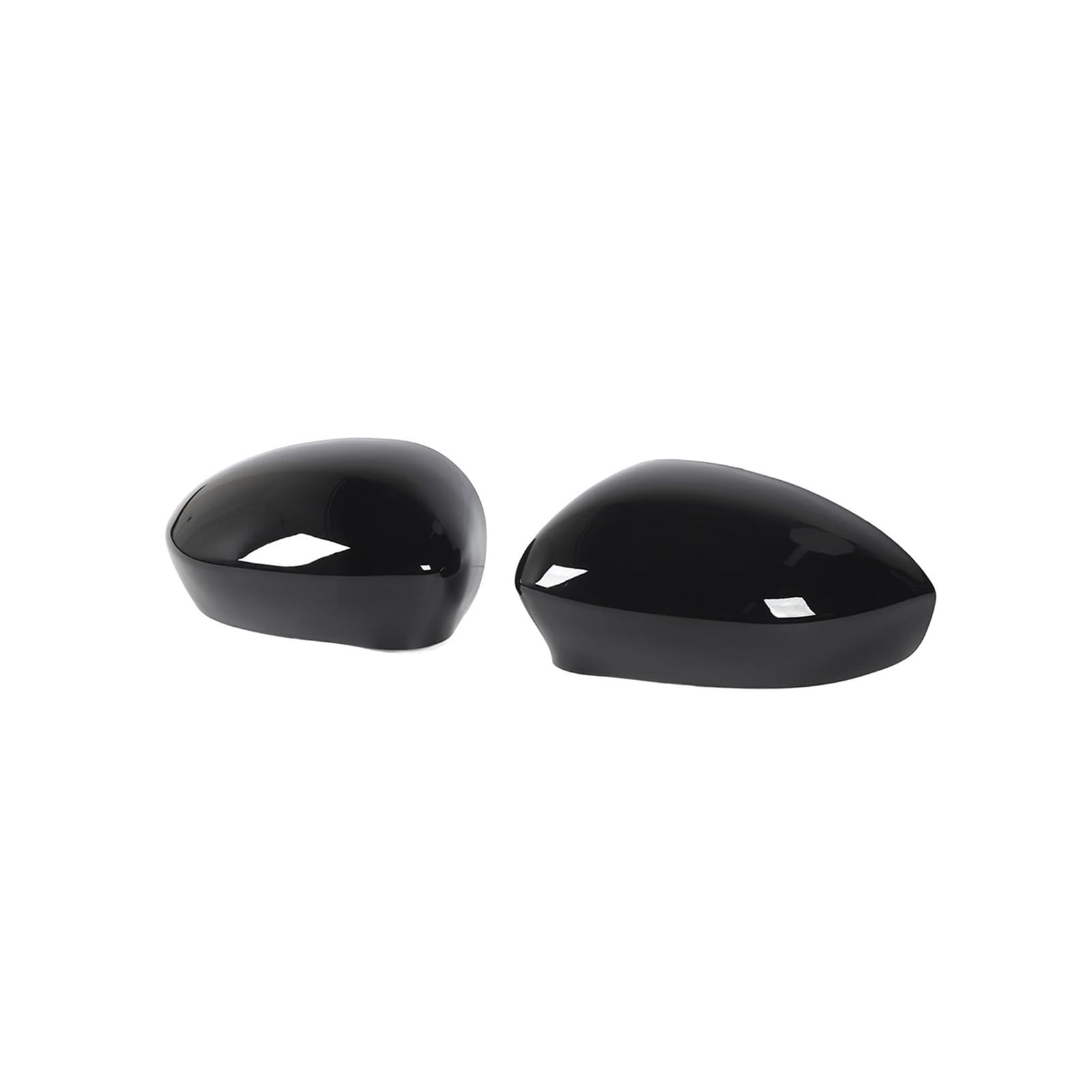 Rückspiegel Abdeckung 2Pcs Für FIAT 500 2007-2020 Auto Rückspiegel Abdeckung Kappe Links Rechts Spiegelkappe(Glossy Black) von EVEKHAHHRB