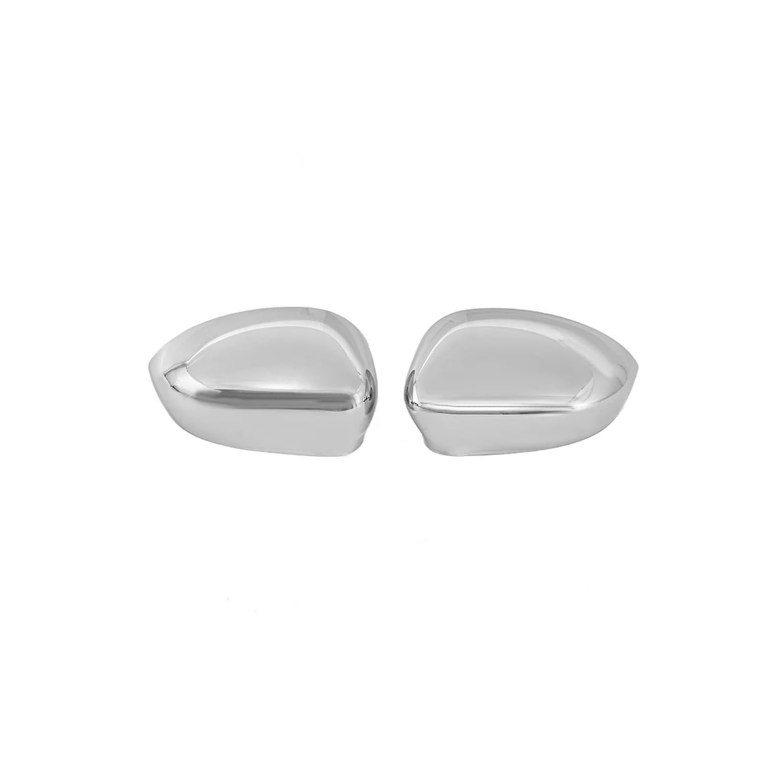 Rückspiegel Abdeckung 2Pcs Für FIAT 500 2007-2023 Auto Rückspiegel Abdeckung Kappe Chrom Glanz Schwarz Spiegelkappe(Chrome Pair) von EVEKHAHHRB