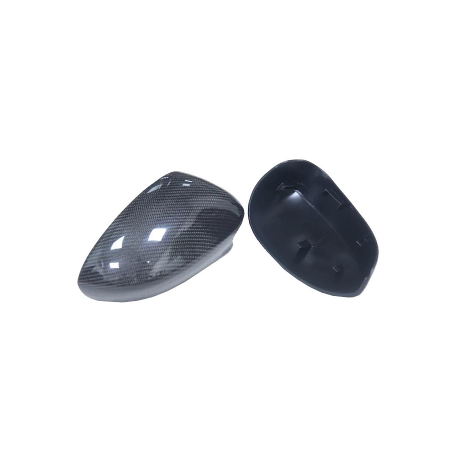 Rückspiegel Abdeckung 2Pcs Für FIAT 500 2010-2015 2016 2017 2018 2019 2020 2021 2022 Auto Rückspiegel Shell Carbon Faser Spiegelkappe(Replacement Money) von EVEKHAHHRB