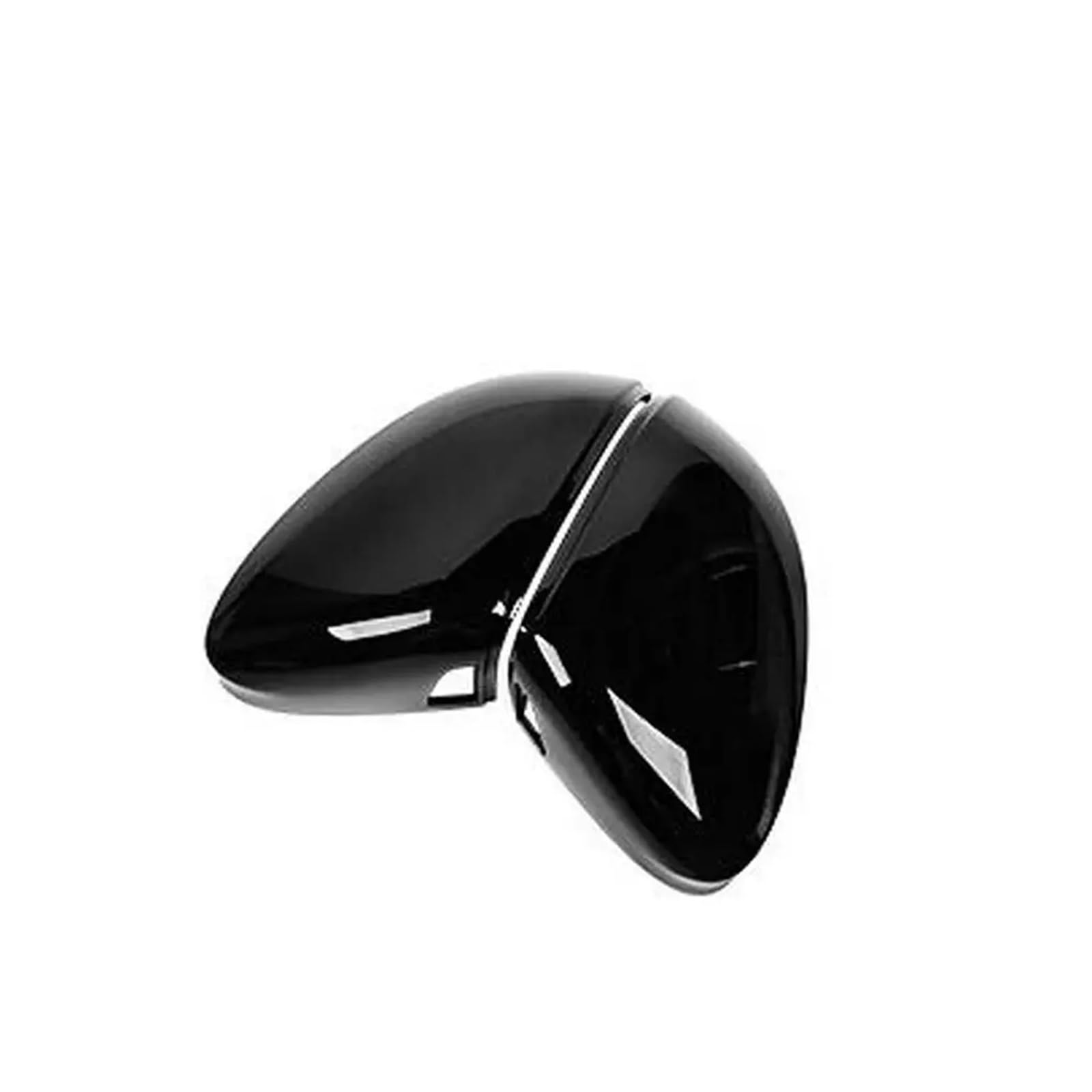 Rückspiegel Abdeckung 2Pcs Für Golf 8 VIII MK8 2021 Auto Rückspiegel Abdeckungen Kappen ABS Helle Schwarz Carbon Look Spiegelkappe(with Side Assist-2) von EVEKHAHHRB