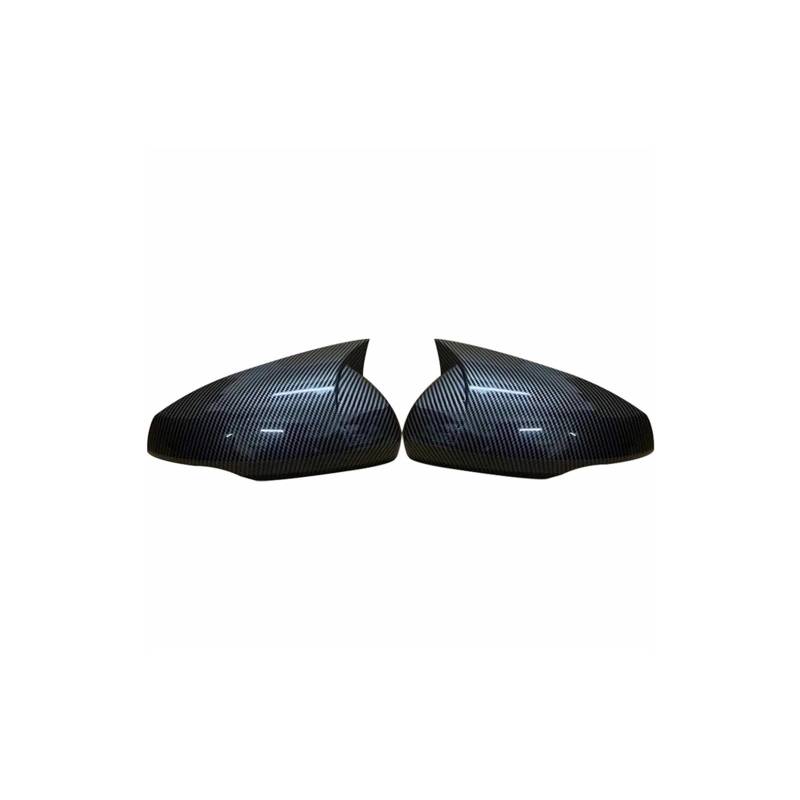 Rückspiegel Abdeckung 2Pcs Für Polo Mk6 Für AW Für GTI 2018 2019 2020 2021 Auto Rückspiegel Abdeckung Carbon Fiber Look Spiegelkappe(Carbon Look) von EVEKHAHHRB