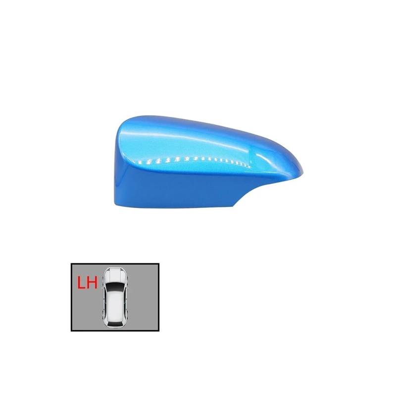 Rückspiegel Abdeckung 2Pcs Für Yaris 2012 2013 2014 2015 2016 2017 2018 2019 2020 Auto Externe Rück Abdeckung Spiegelkappe(Sapphire Blue LH) von EVEKHAHHRB