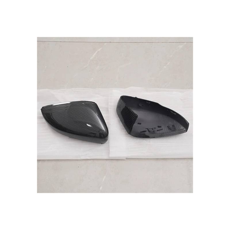 Rückspiegel Abdeckung Auto Für Polo MK5 6R 6C 2009-2017 Seite Rückspiegel Abdeckung Schwarz Spiegelkappe(Carbon Print 1 Pair) von EVEKHAHHRB