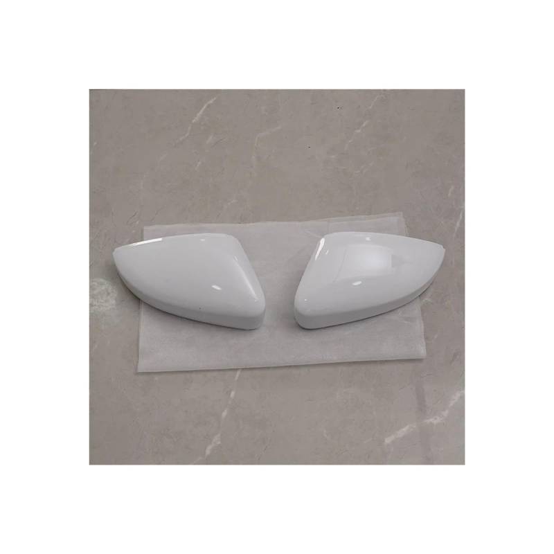 Rückspiegel Abdeckung Auto Für Polo MK5 6R 6C 2009-2017 Seite Rückspiegel Abdeckung Schwarz Spiegelkappe(White 1 Pair) von EVEKHAHHRB