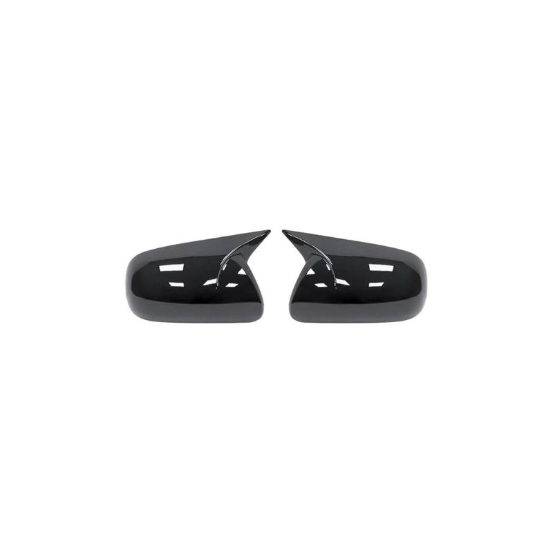Rückspiegel Abdeckung Für Corolla 2007-2013 Für Vios Für Yaris P90 2008-2013 Auto-Rückspiegelabdeckungen Carbon Fiber Gloss Black Spiegelkappe(Gloss Black) von EVEKHAHHRB