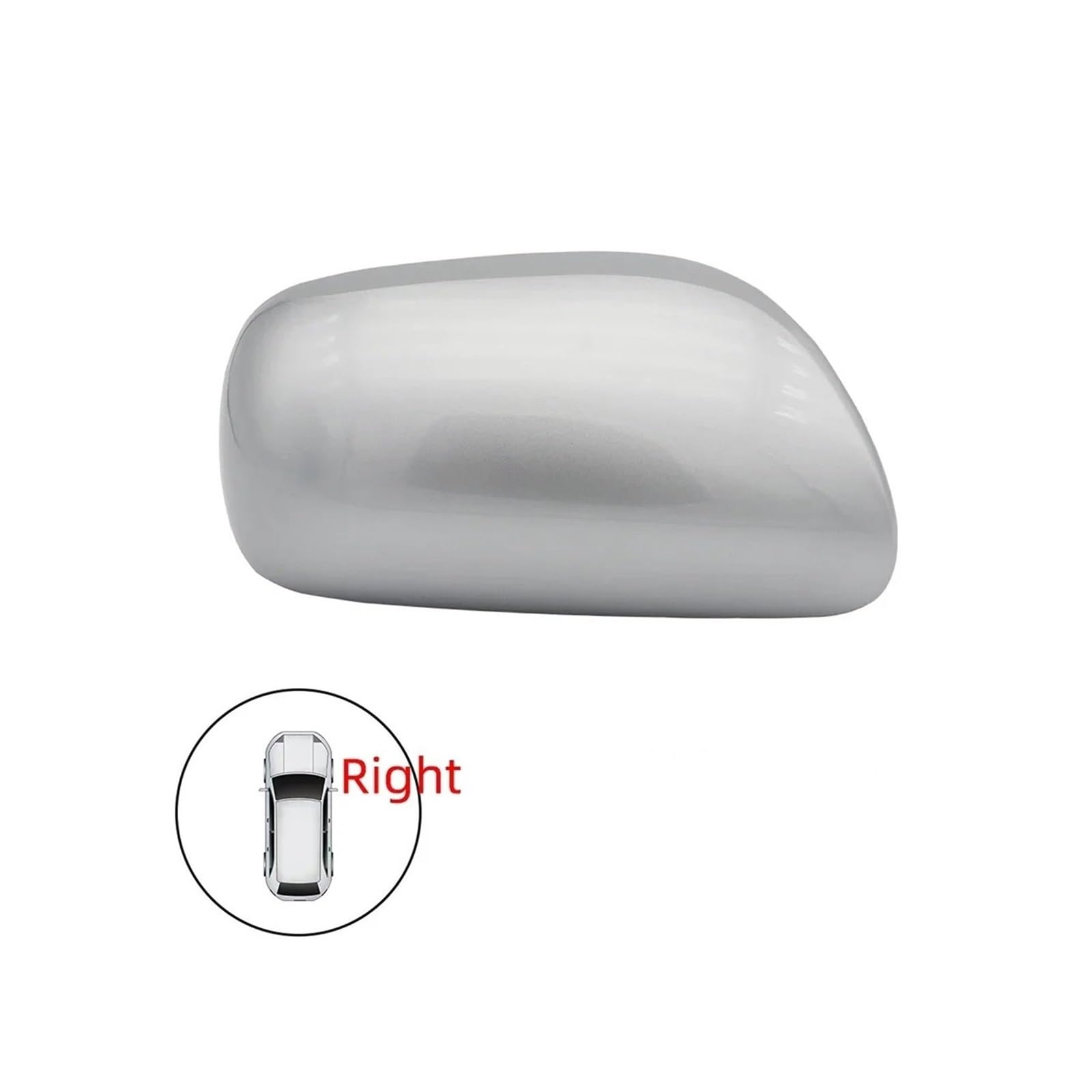 Rückspiegel Abdeckung Für Corolla Für ALTIS 2007 2008 2009 2010 2011 2012 2013 Auto Rückspiegel Shell Abdeckung Kappe Gehäuse Spiegelkappe(Silver RH) von EVEKHAHHRB