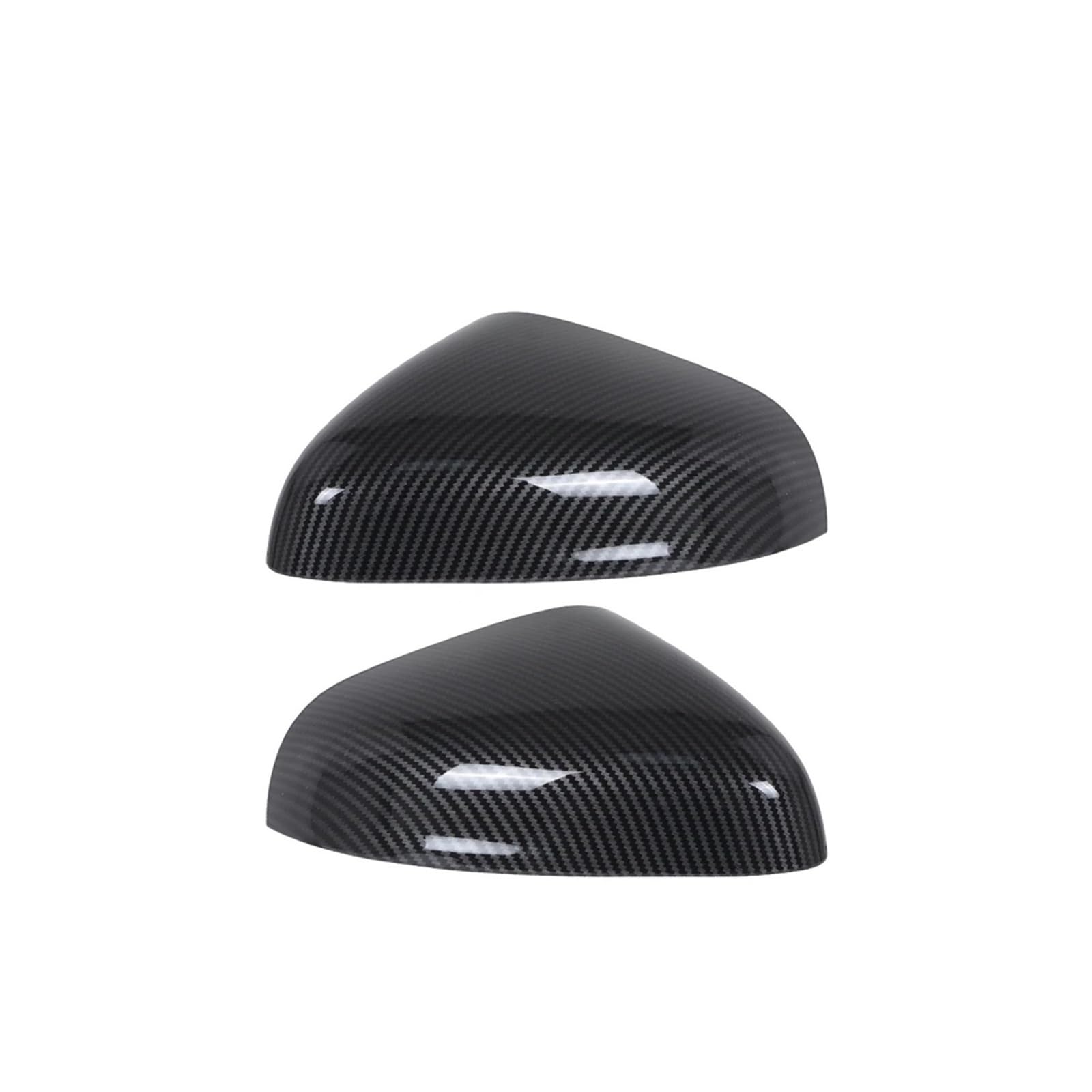 Rückspiegel Abdeckung Für Fiesta MK8 Für Puma 2018-2024 Auto Seitenflügel Rückspiegelabdeckung Kohlefaser Glänzend Schwarz Spiegelkappe(1pair Carbon Fiber) von EVEKHAHHRB