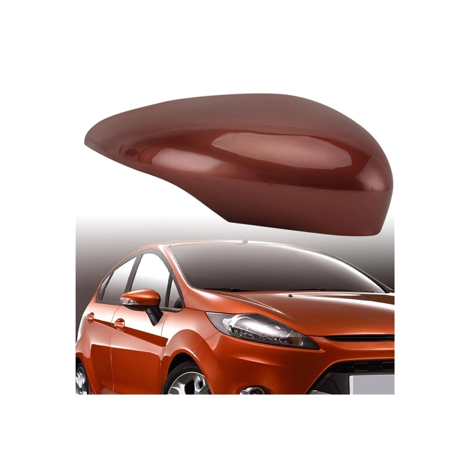 Rückspiegel Abdeckung Für Fiesta Mk7 2008-2017 Auto Flügel Tür Rückansicht Seite Spiegel Abdeckungen Spiegelkappe(Right E) von EVEKHAHHRB